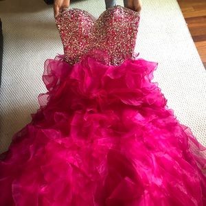 Hot Pink Sweet 16 Dress
